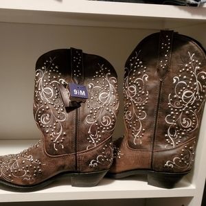 Genuine Leather Woman's Cowboy Boots